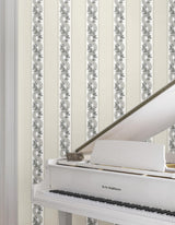 York Abbey's Garland White Wallpaper