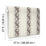 York Abbey's Garland Orange Wallpaper