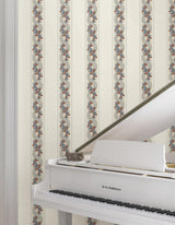 York Abbey's Garland Orange Wallpaper