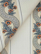 York Abbey's Garland Orange Wallpaper