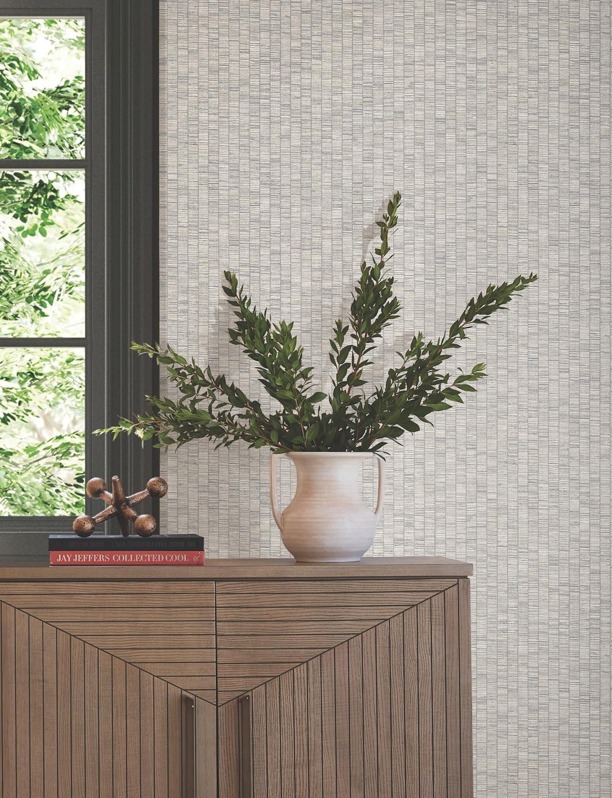 York Lemuria Grey Wallpaper