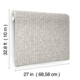 York Lemuria Grey Wallpaper