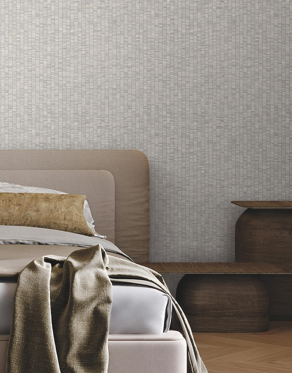 York Lemuria Grey Wallpaper