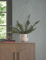York Lemuria Blue Wallpaper