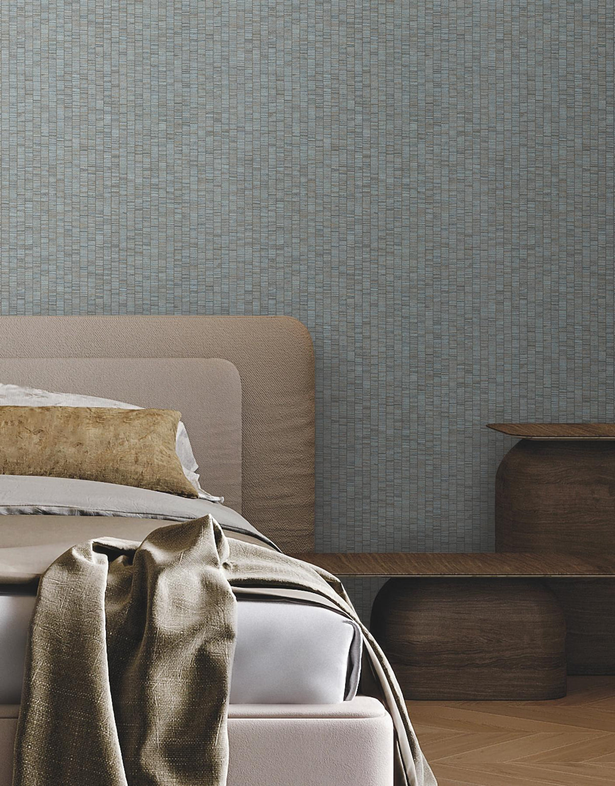 York Lemuria Blue Wallpaper