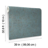York Alma Blue Wallpaper