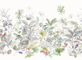 York Wallcoverings Tropical Green Wall White Mural