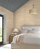 Candice Olson Bamboo White Hemp Blend White Wallpaper