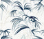Candice Olson Inky Blue Palms Blue Wallpaper