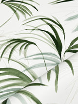 Candice Olson Inky Green Palms Green Wallpaper