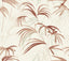 Candice Olson Inky Clay Palms Red Wallpaper