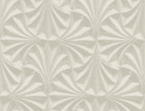 Candice Olson Sculpted Taupe Fans Brown Wallpaper