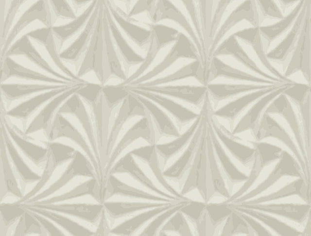 Candice Olson Sculpted Taupe Fans Brown Wallpaper