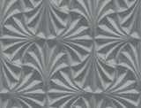 Candice Olson Sculpted Charcoal Fans Grey Wallpaper