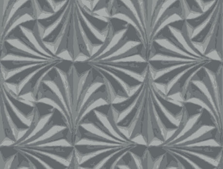 Candice Olson Sculpted Charcoal Fans Grey Wallpaper