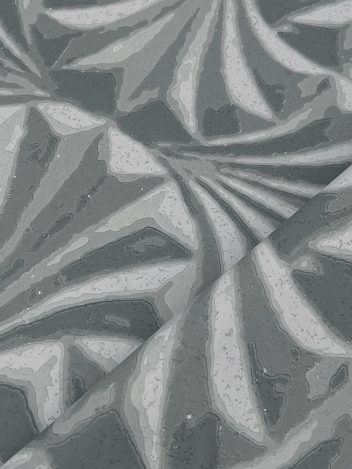 Candice Olson Sculpted Charcoal Fans Grey Wallpaper