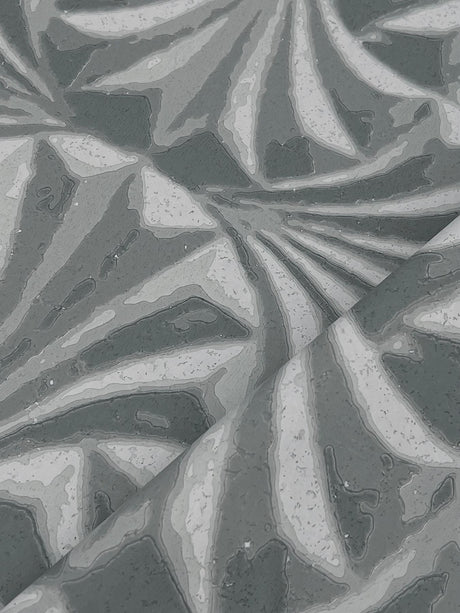 Candice Olson Sculpted Charcoal Fans Grey Wallpaper