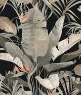 Candice Olson Tropical Black Cabana Black Wallpaper