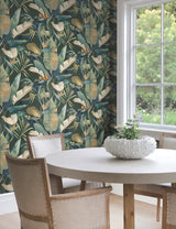 Candice Olson Tropical Green Cabana Green Wallpaper
