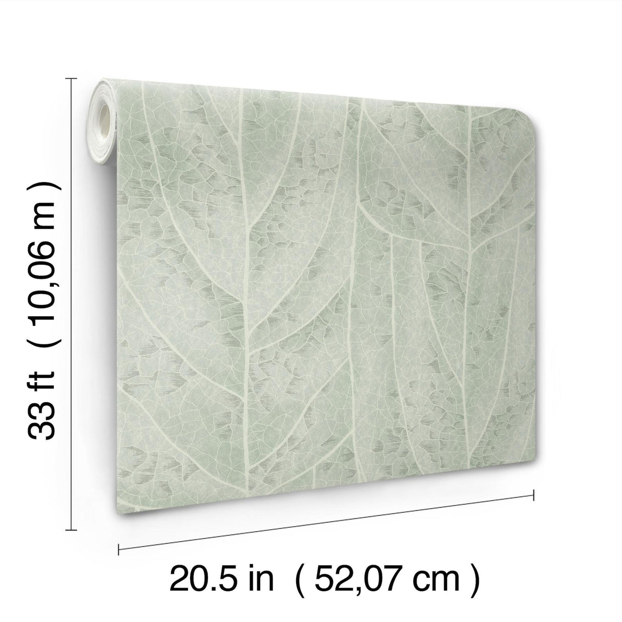 Candice Olson Dicot Spa Leaf Blue Wallpaper