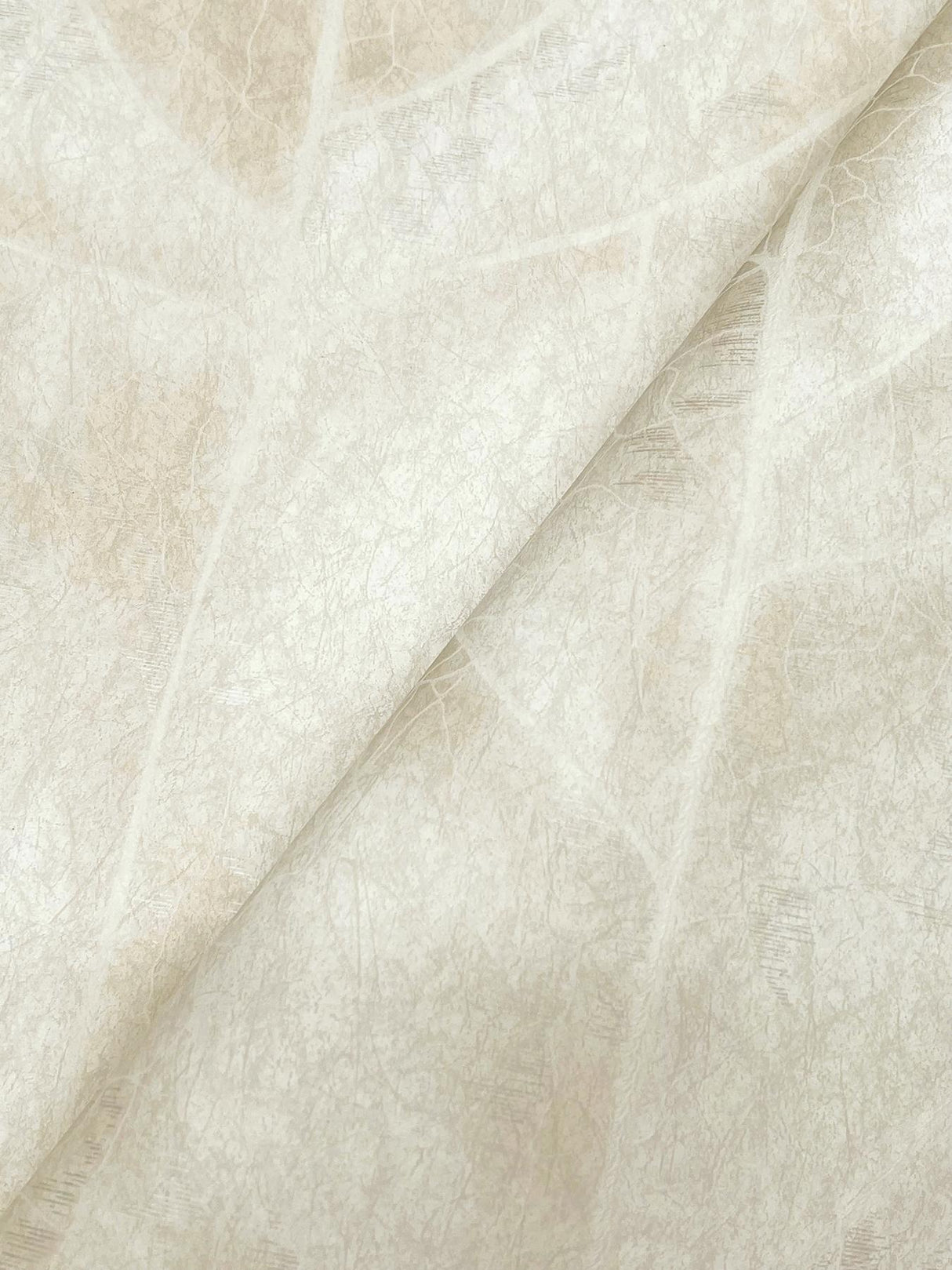 Candice Olson Dicot Neutral Leaf Grey Wallpaper