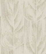 Candice Olson Dicot Beige Leaf Beige Wallpaper