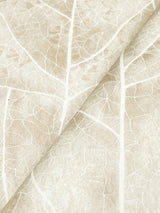 Candice Olson Dicot Beige Leaf Beige Wallpaper