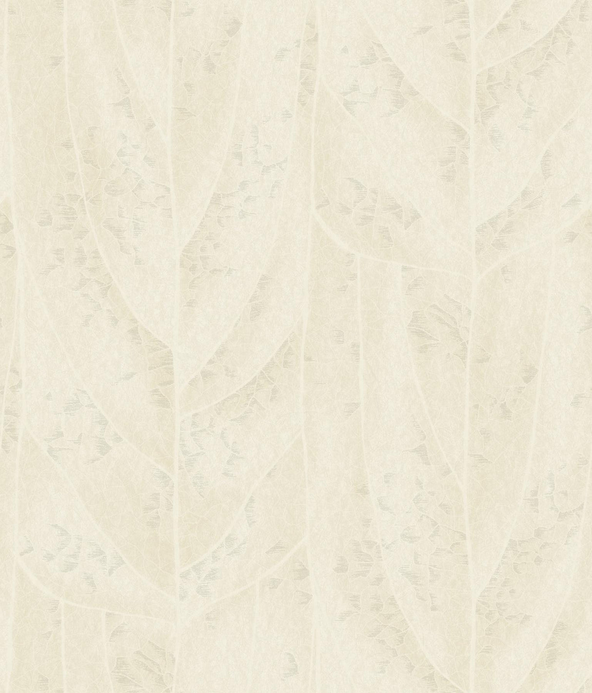 Candice Olson Dicot Pearl Leaf White Wallpaper
