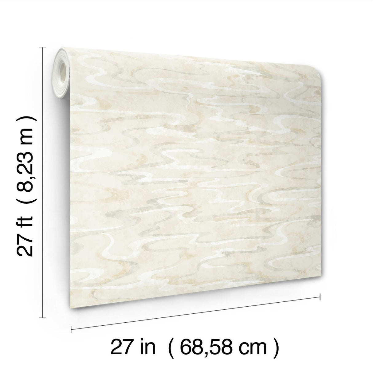 Candice Olson Dreamland Oyster Beige Wallpaper