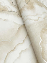 Candice Olson Abalone Sand Fans Beige Wallpaper