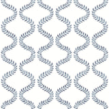 York Wallcoverings Florentine Blue Vine Trellis Peel & Stick Blue Wallpaper