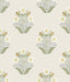 York Wallcoverings Sophie Sage Floral Medallion Peel & Stick Green Wallpaper