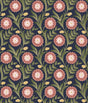 York Wallcoverings Lillian Blue Floral Vine Peel & Stick Pink Wallpaper