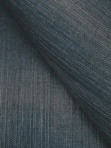 York Wallcoverings Natural Sisal Navy Peel & Stick Grasscloth Blue Wallpaper