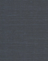 York Wallcoverings Natural Sisal Navy Peel & Stick Grasscloth Blue Wallpaper