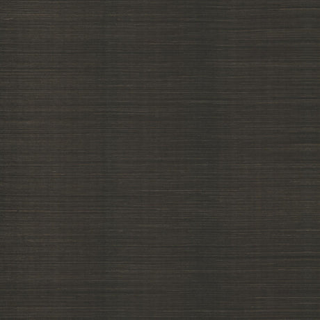 York Wallcoverings Natural Sisal Black Peel & Stick Grasscloth Black Wallpaper