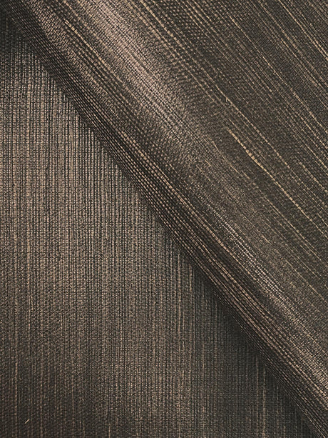 York Wallcoverings Natural Sisal Black Peel & Stick Grasscloth Black Wallpaper
