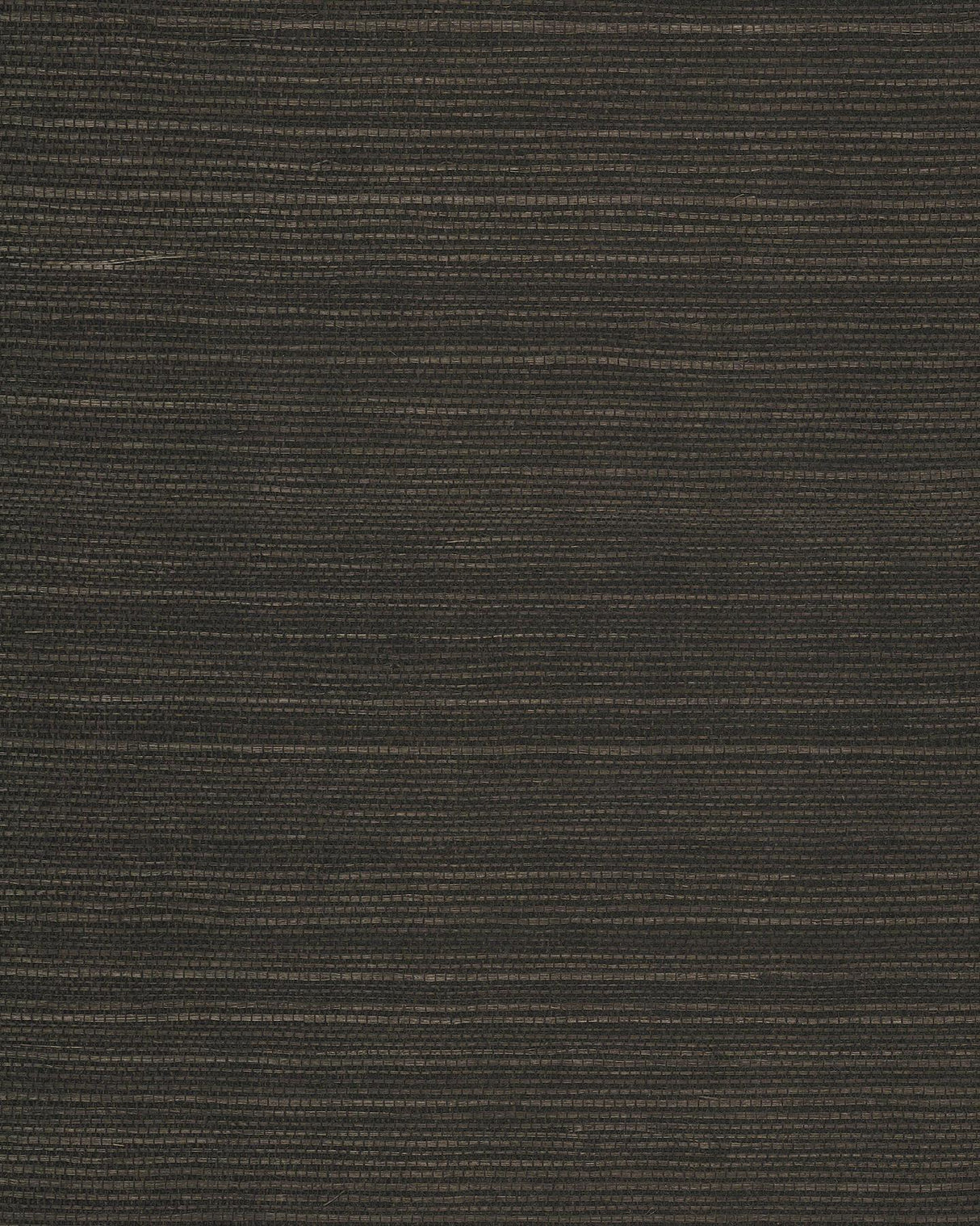 York Wallcoverings Natural Sisal Black Peel & Stick Grasscloth Black Wallpaper