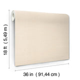 York Wallcoverings Natural Sisal Plaster Peel & Stick Grasscloth Yellow Wallpaper