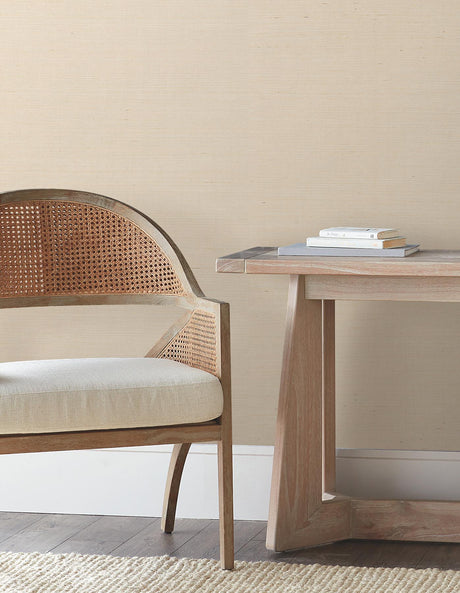 York Wallcoverings Natural Sisal Plaster Peel & Stick Grasscloth Yellow Wallpaper