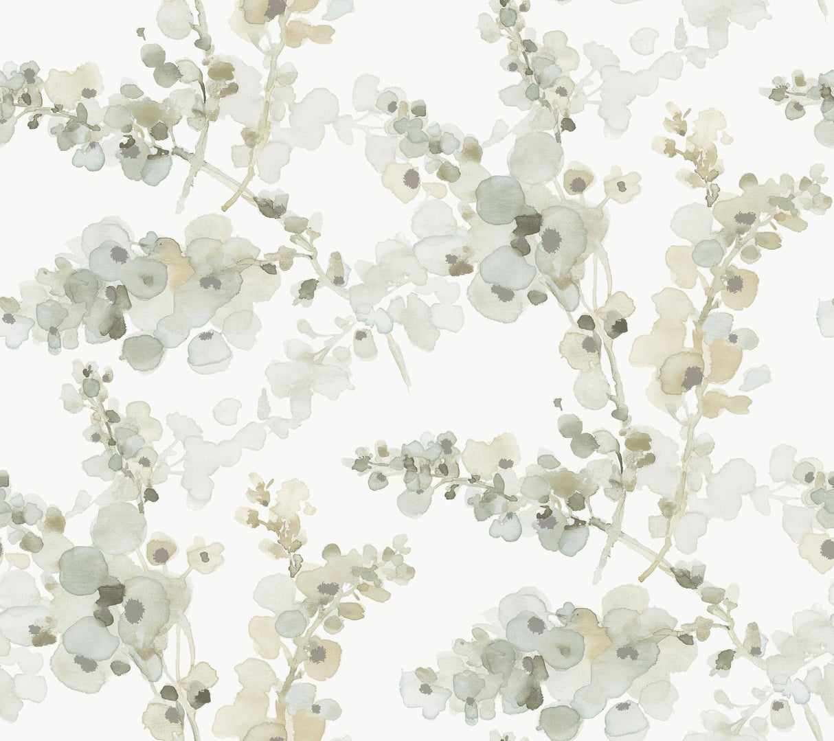 Candice Olson Blossom Fling Mineral Green Peel & Stick Green Wallpaper