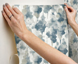 Candice Olson Mirage Navy Peel & Stick Blue Wallpaper