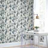 Candice Olson Mirage Navy Peel & Stick Blue Wallpaper