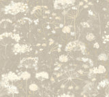 Candice Olson Botanical Fantasy Soft Taupe Peel & Stick Beige Wallpaper