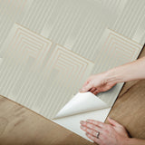 Candice Olson Vanishing Taupe & Pearl Peel & Stick Beige Wallpaper