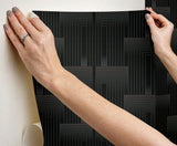 Candice Olson Vanishing Black & Copper Peel & Stick Black Wallpaper