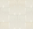 Candice Olson Vanishing Silver & Gold Peel & Stick Off-White Wallpaper