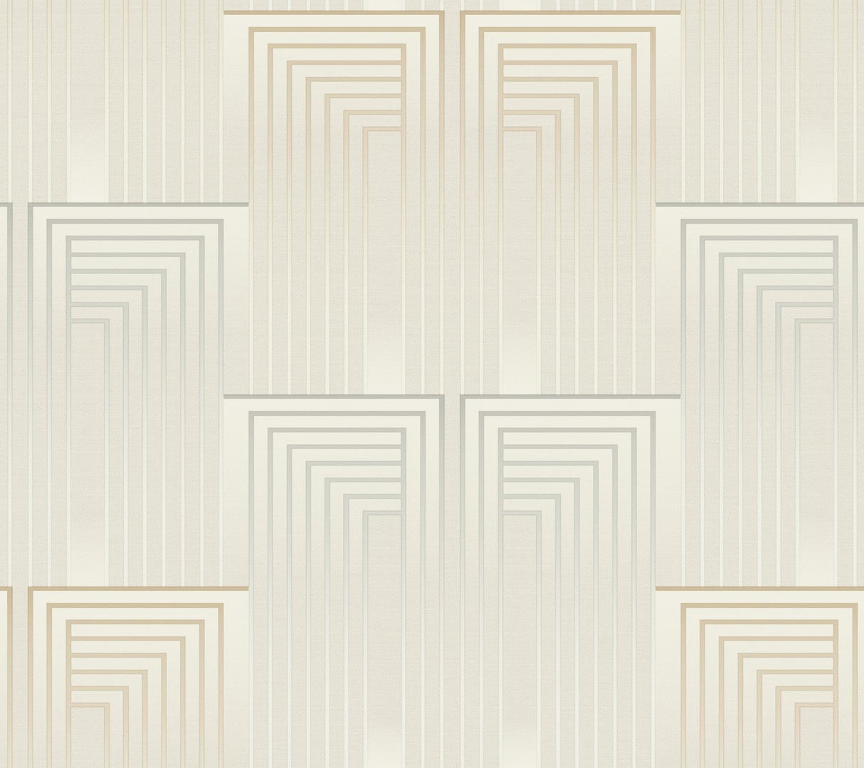 Candice Olson Vanishing Silver & Gold Peel & Stick Off-White Wallpaper
