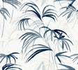 Candice Olson Inky Palms Blue Peel & Stick Blue Wallpaper