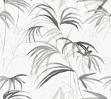 Candice Olson Inky Palms Black Peel & Stick Black Wallpaper